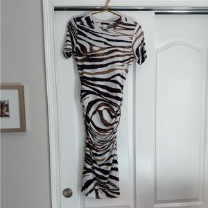 Venus zebra Print Bodycon Dress